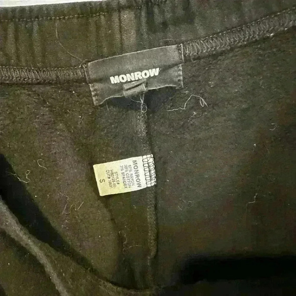 MONROW BLACK JOGGERS - Picture 2 of 4